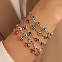 Pulseras con ojo turco de colores