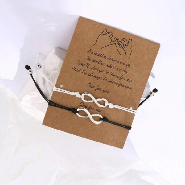 Set de pulsera con simbolo de infinito