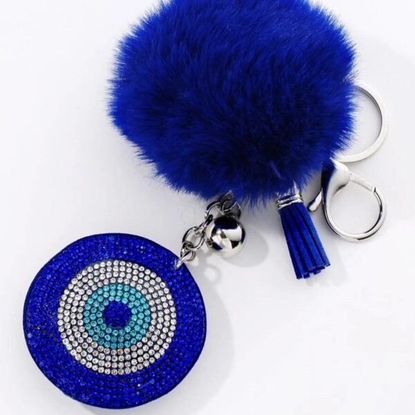 LLavero con ojo turco y borla