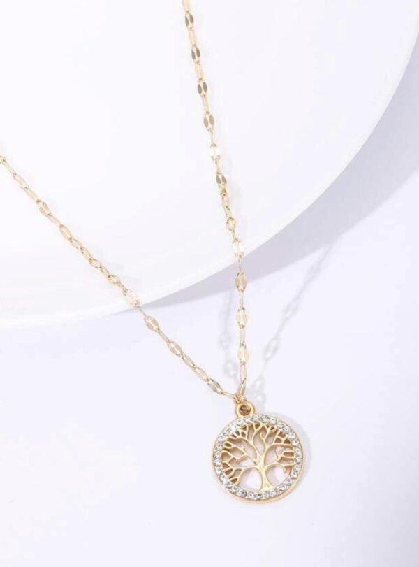 Collar dorado arbol de la vida