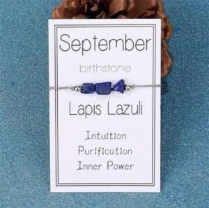 Pulsera con la piedra de nacimiento Septiembre