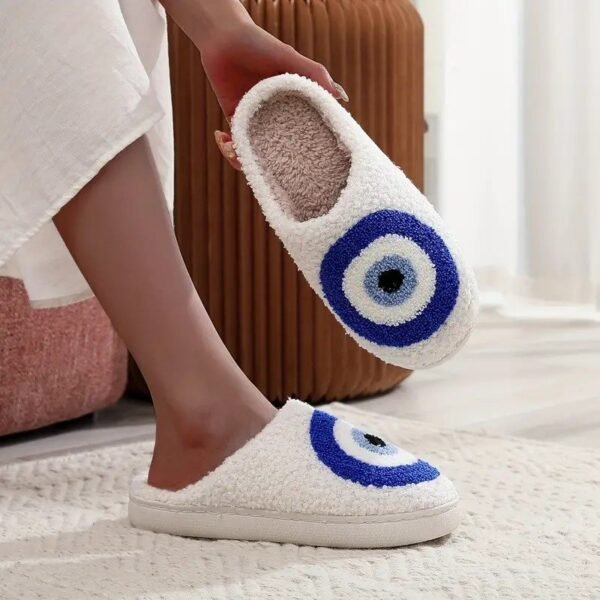 Pantuflas para mujer con diseno de ojo turco