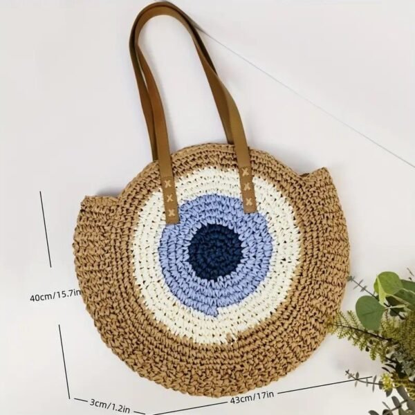 Bolso De Paja Tejido