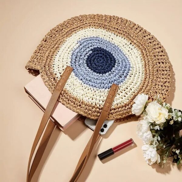 Bolso De Paja Tejido