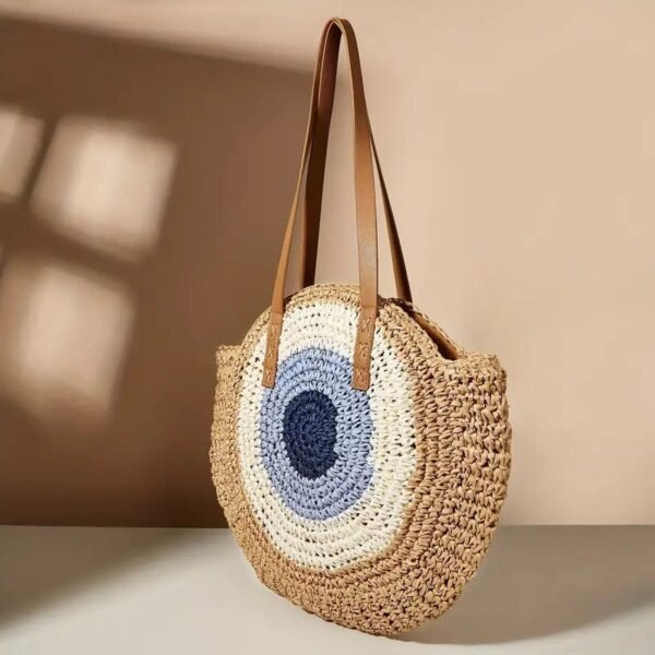 Bolso De Paja Tejido