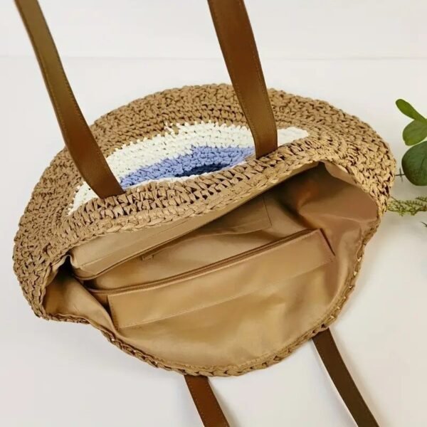 Bolso De Paja Tejido