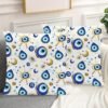 4004_1-1.jpg Juego de 2 fundas de cojín estilo bohemio - Estampado de Ojo Turco y Luna Dorada