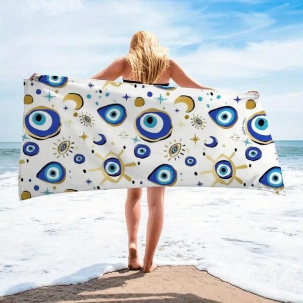 4006_0-1.jpg Toalla De Playa Con Estampado , Súper Absorbente