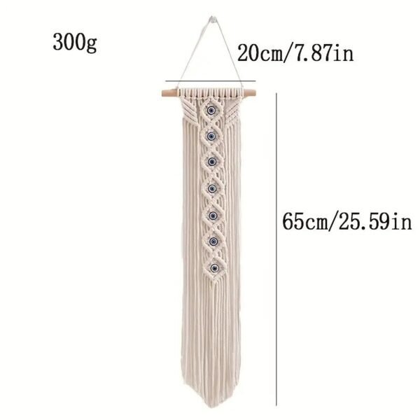 1pc Hecho A Mano Macrame Colgante De Pared Tapiz Decoración