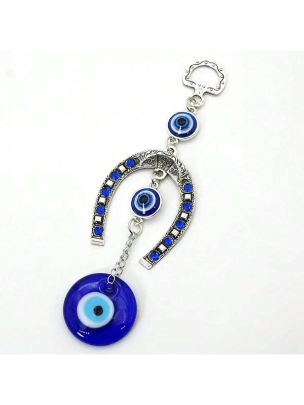 Colgante de ojo turco en forma de Herradura
